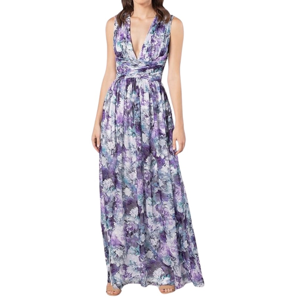 NWT Dress the Population Women's Jaclyn Fit and Flare Maxi Dress XL